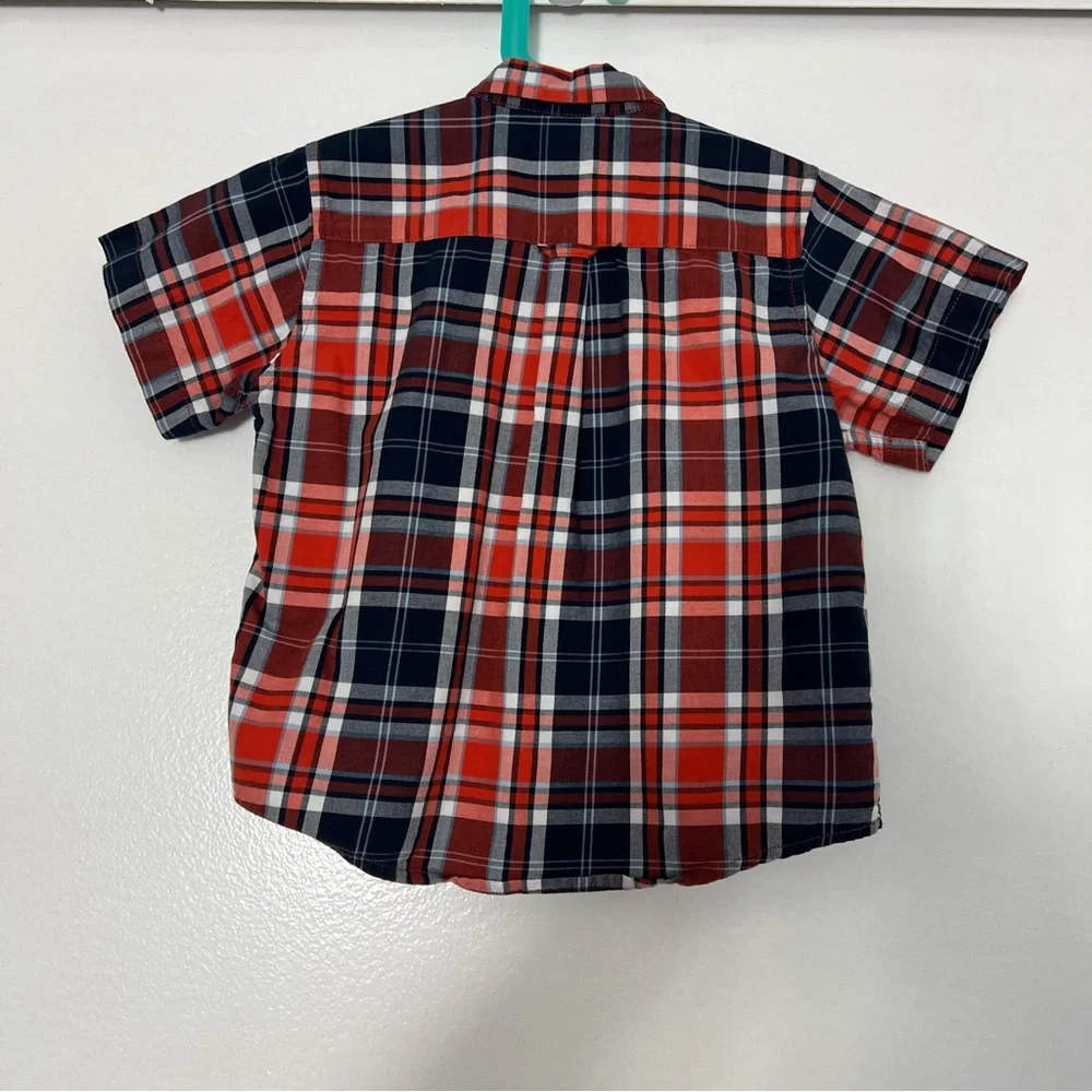 The Children's Place Baby Boys and Toddler Poplin Short Sleeve Button Down Shirt